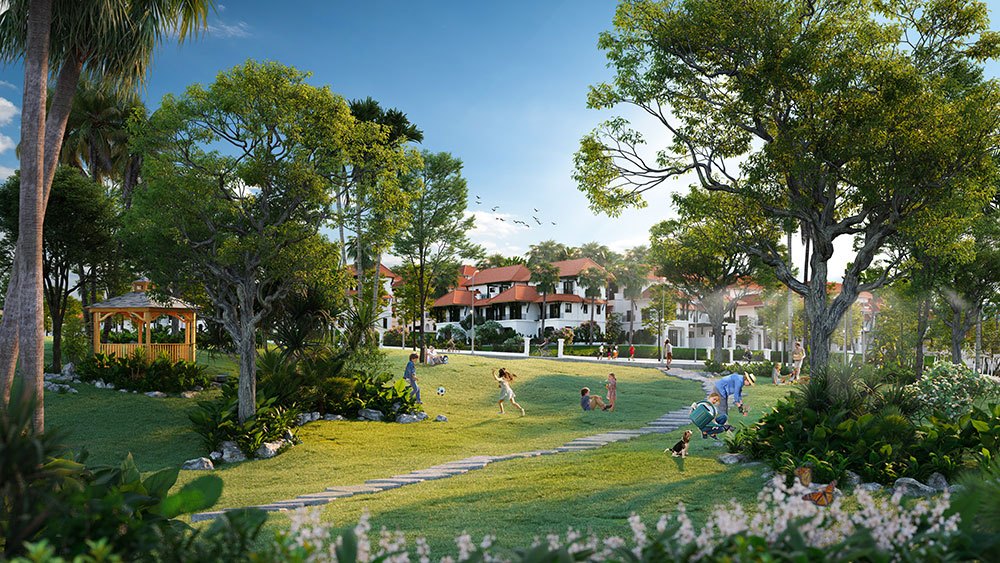 công viên xanh tại dự án Sun Group Nha Trang